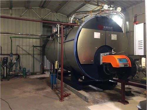 Tip orizontal Tub de foc Cazan industrial cu aburi cu ulei / gaz natural